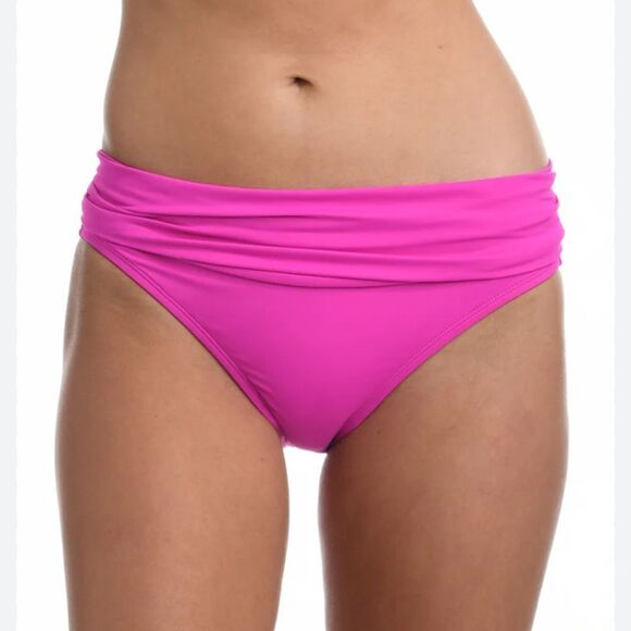 La Blanca Other - NWT La Blanca Island Goddess Shirred Band Hipster Bottom - Orchid